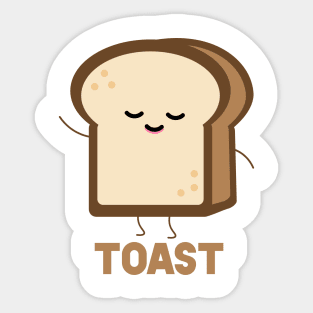 Avocado And Toast Matching Couple Sticker